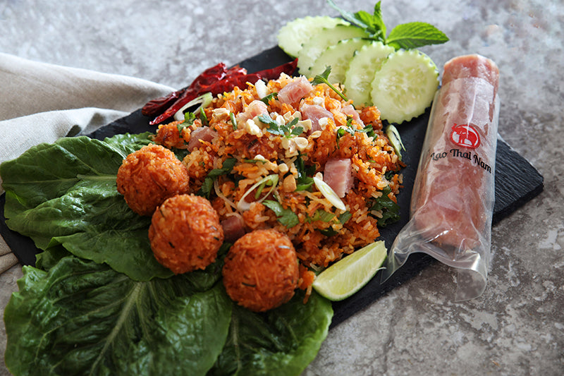 Nam Khao (Lao Crispy Rice Salad) – Lao Thai Nam